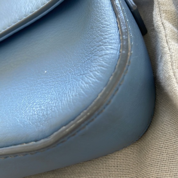 Baby light blue fendi baguette with convertible straps with authenticity card - Picture 9 of 11